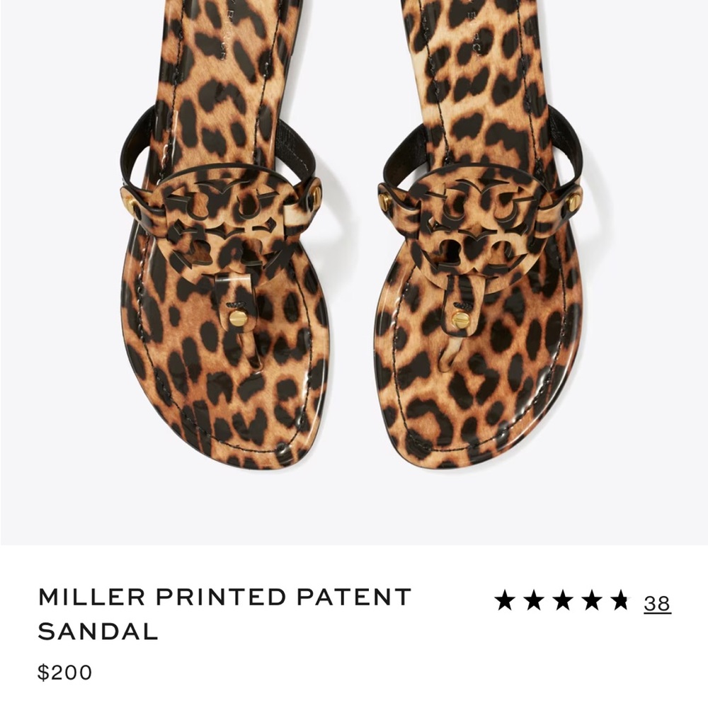 Tory Burch Leopard Print Sandals